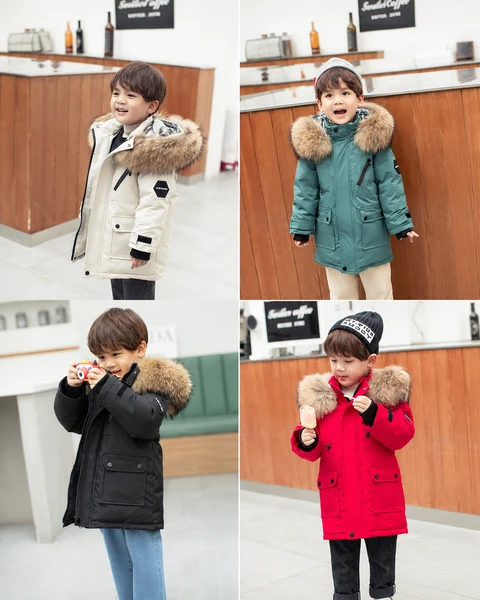 Áo Phao Parka AB Dáng Dài Chống Nước Cho Bé