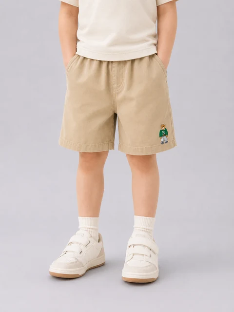 Quần Short Kaki Bro Lưng Thun Mềm Mịn Cho Bé