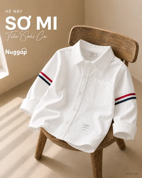 Áo Sơ Mi Dài Tay Top Modal Mềm Thoáng Cho Bé