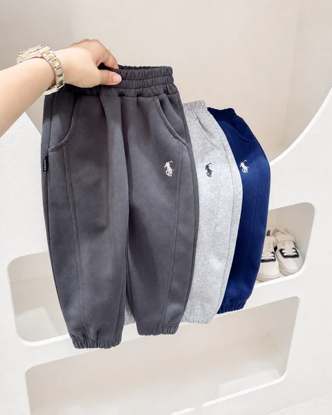Quần Jogger Nỉ Horse Mềm Ấm Cho Bé