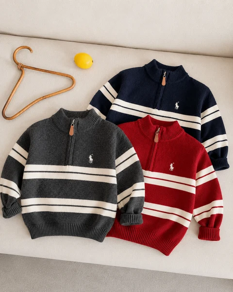 Áo Len Cashmere Golf Mềm Mịn Giữ Ấm Cho Bé