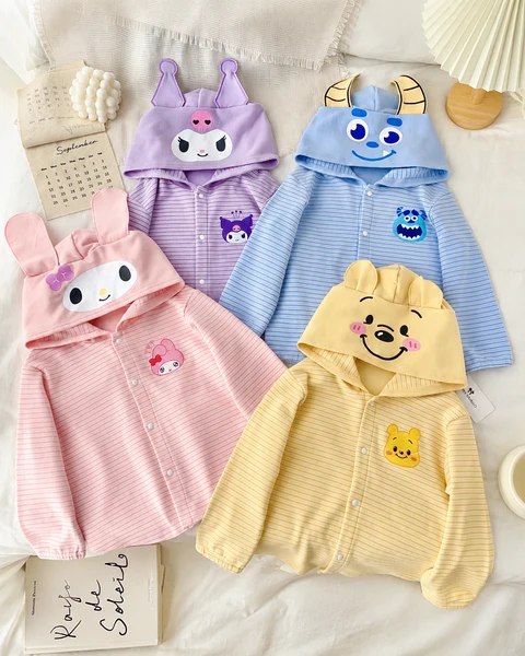 Áo Khoác Cardigan Kube Giữ Ấm Nhẹ Cho Bé