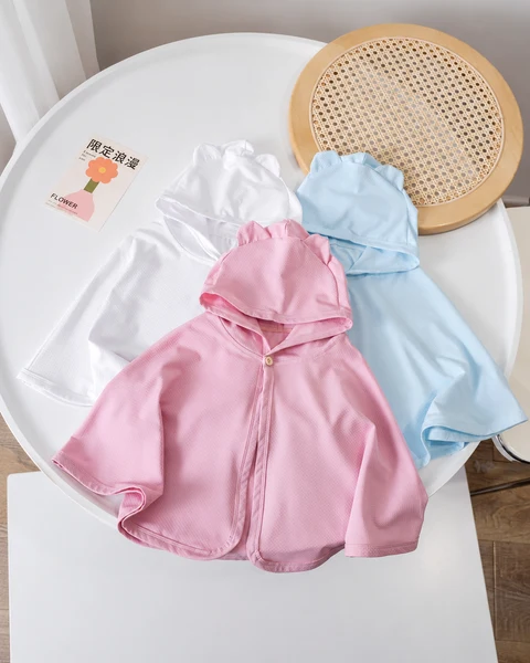 Áo Chống Nắng Dáng Choàng Sunny Mỏng Nhẹ Cho Bé