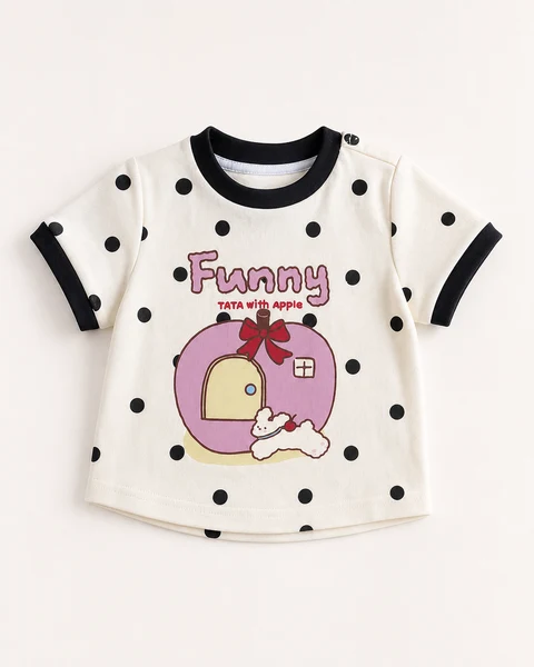 Áo Thun Cộc Tay Funny Cotton Mềm Mát Cho Bé