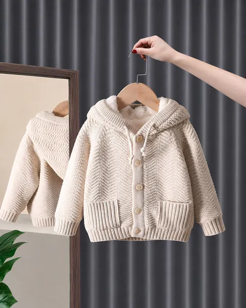 Áo Khoác Len Warm Mềm Ấm Cho Bé