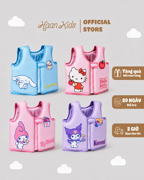 Áo Phao Bơi Freesize World Kid Hỗ Trợ Nổi Cho Bé