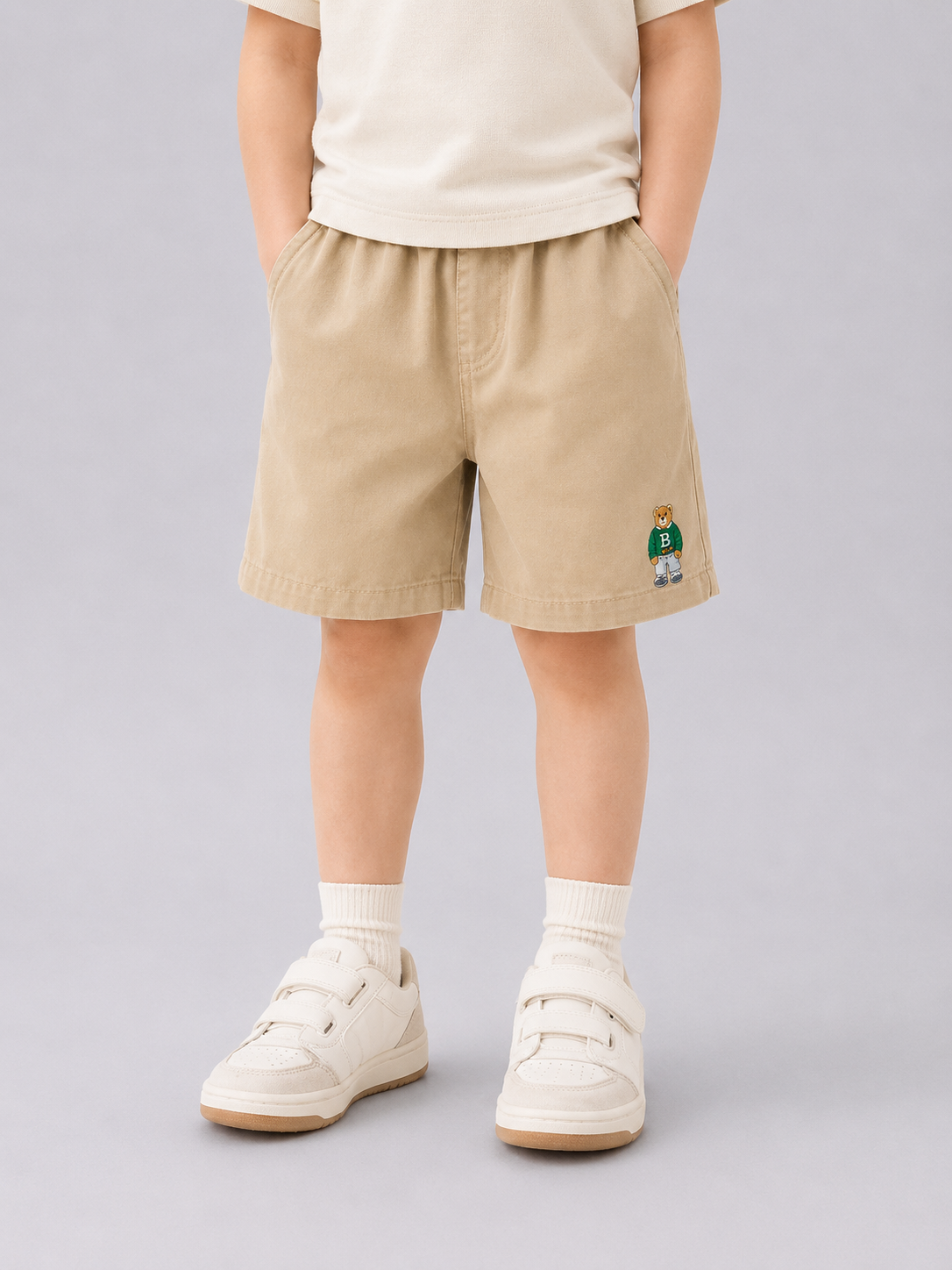 Quần Short Kaki Bro Lưng Thun Mềm Mịn Cho Bé
