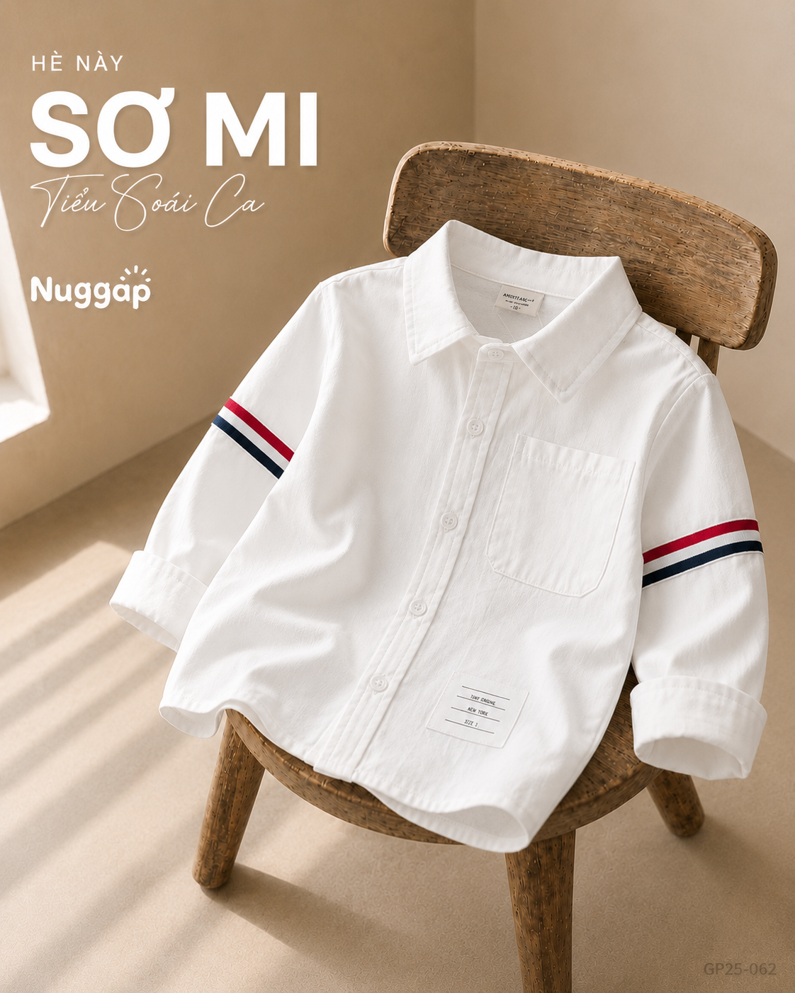 Áo Sơ Mi Dài Tay Top Modal Mềm Thoáng Cho Bé
