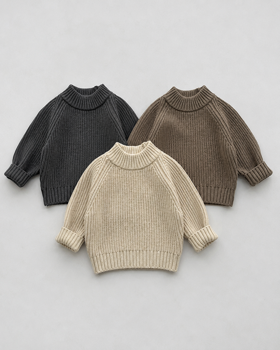 Áo Len Cổ Cao Nodric Cashmere Mềm Ấm Cho Bé