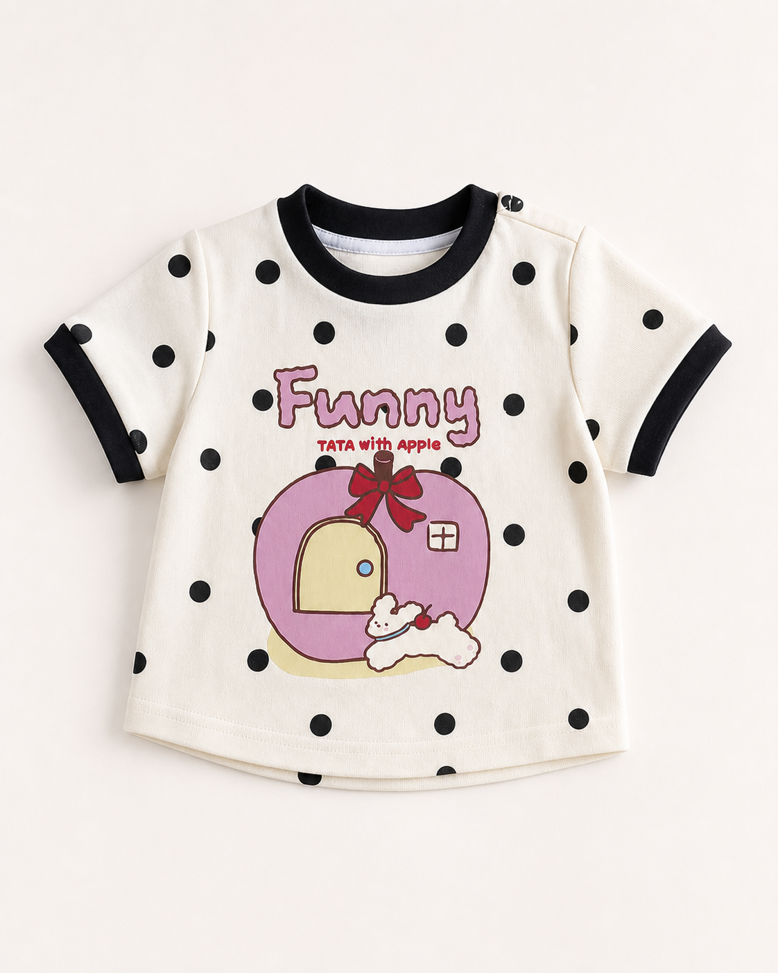 Áo Thun Cộc Tay Funny Cotton Mềm Mát Cho Bé